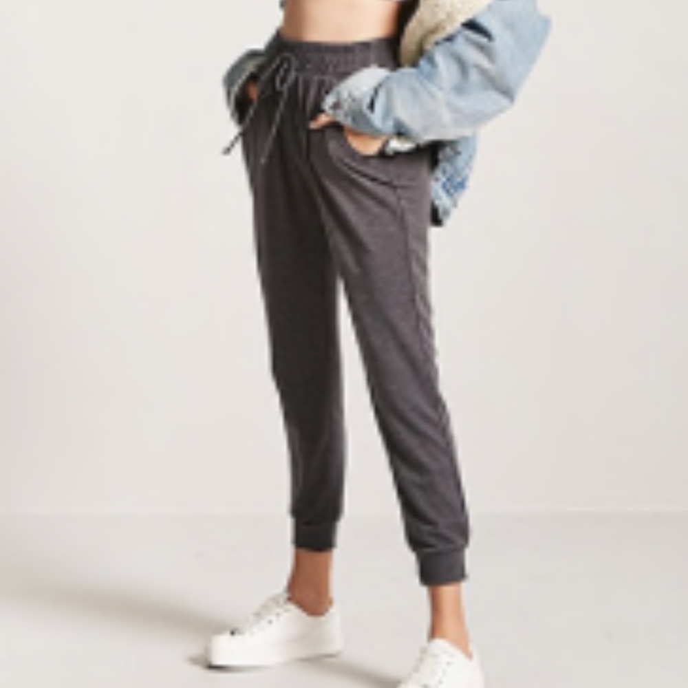Heathered Drawstring Joggers